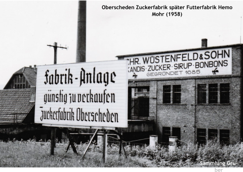 Oberscheden Zuckerfabrik später Futterfabrik Hemo Mohr (1958) Sammlung Gruber